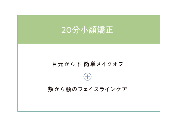 20分小顔矯正